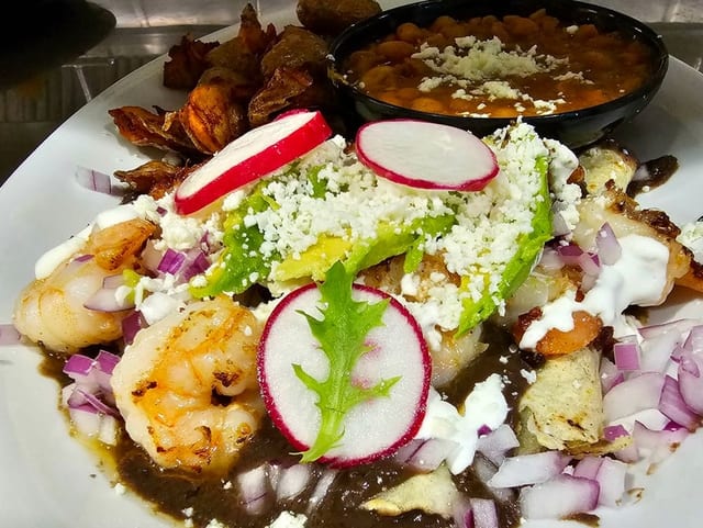 Enfrijoladas Veracruz.