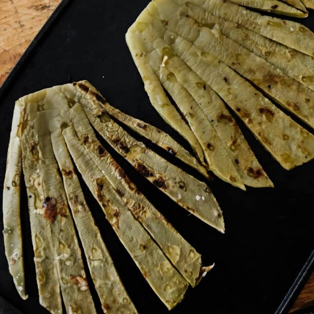 Grilled Nopales.