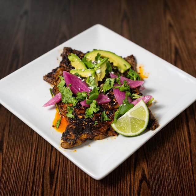 Peanut Fire Skirt Steak.